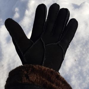 Portolano Shearling Leather Sheepskin Wool Gloves
